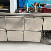 tavolo da lavoro in acciaio 