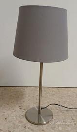 Lampada da Tavolo/Comodino Moderna - Base Acciaio