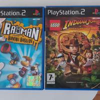 LOTTO LEGO INDIANA JONES + RAYMAN PS2 PLAYSTATION 