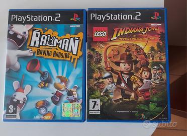 LOTTO LEGO INDIANA JONES + RAYMAN PS2 PLAYSTATION 