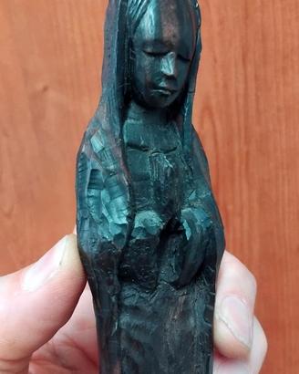 MADONNA IN LEGNO INTAGLIATO VINTAGE