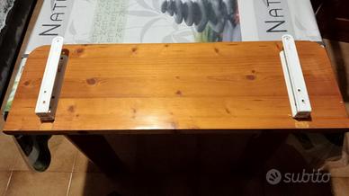 MENSOLA IN LEGNO MASSELLO, RIPIEGABILE