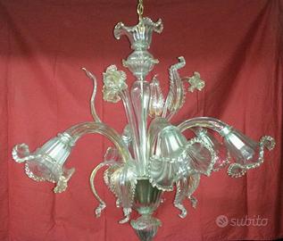 LAMPADARIO VETRO MURANO