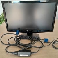 LCD Monitor Packard Bell 19" VGA completo di cavi