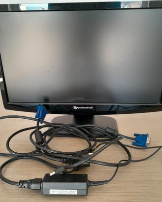 LCD Monitor Packard Bell 19" VGA completo di cavi