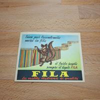 Lotto 5 cartoline pastelli FILA GIOTTO '50