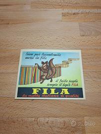 Lotto 5 cartoline pastelli FILA GIOTTO '50