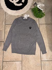 maglione felpa comme de garcons grigio nuovo