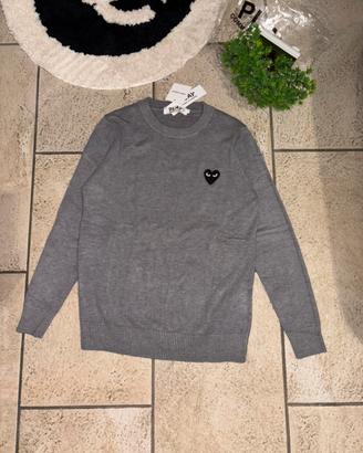 maglione felpa comme de garcons grigio nuovo
