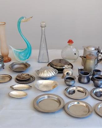 Oggettistica vintage: Vetro,  Ceramiche, Argento