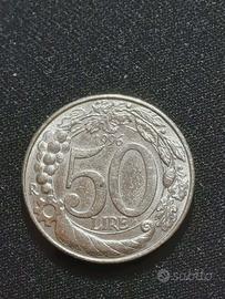MONETA 50 LIRE ITALIA 1996 CIRCOLATA