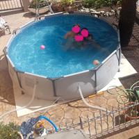 Piscina Bestway da 305x76 cm grigio chiaro