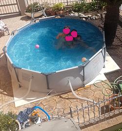 Piscina Bestway da 305x76 cm grigio chiaro