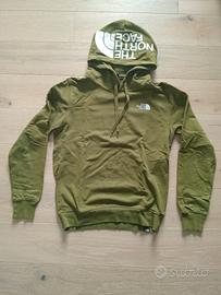 felpa North face verde 