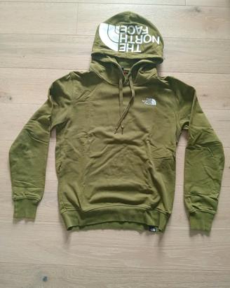 felpa North face verde 