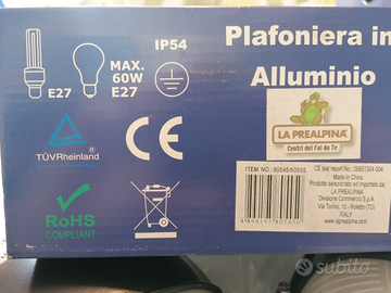 Plafoniere in alluminio