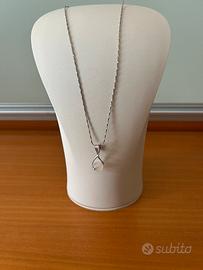 Collana a goccia infinita in argento