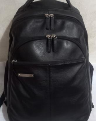 Grande Zaino piquadro nero in pelle 