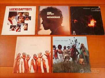 Cinque vinili Lucio Battisti 