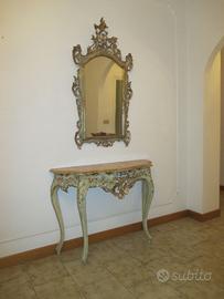 Consolle stile veneziano con specchiera