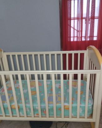 Lettino singolo più fasciatoio