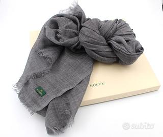 Rolex Sciarpa Gadget Originale Grigia 100% Lana