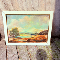 Quadro dipinto " Paesaggio" firmato Assani