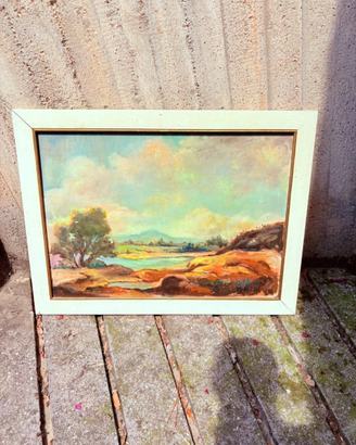 Quadro dipinto " Paesaggio" firmato Assani