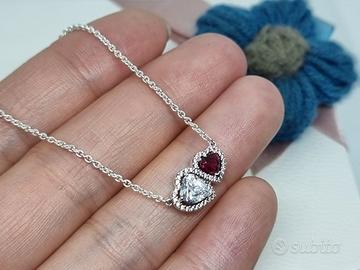 Pandora Collana Doppi Cuori 393632C01