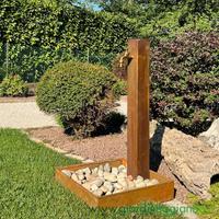 FONTANA PER GIARDINO IN CORTEN 10X10 H90