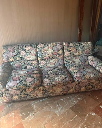 Salotto Completo Vintage: Divano 3 P + 2 Poltrone