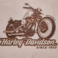 incisione laser Harley Davidson 