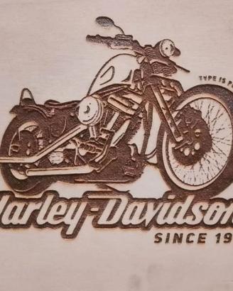 incisione laser Harley Davidson 