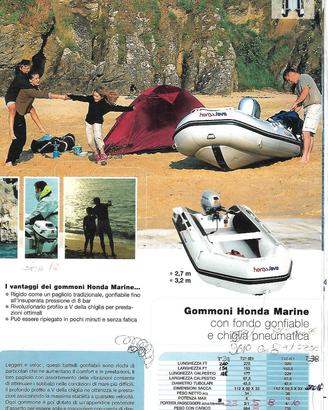Gommone Honda  270 cm con motore Honda da 5 cv 4T