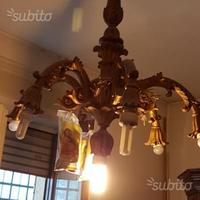 Lampadari in legno antichi