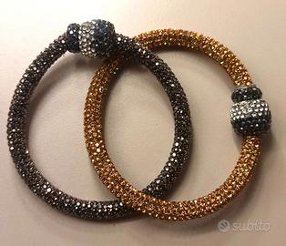 Bracciali semirigidi con strass 