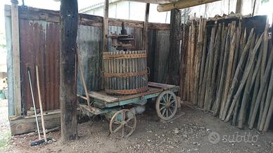 Carro con torchio
