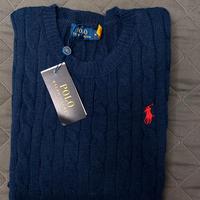 Maglione Ralph Lauren,  girocollo,  M, blu