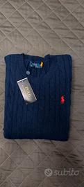 Maglione Ralph Lauren,  girocollo,  M, blu