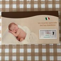 Kit ricordo nascita con foto e impronte