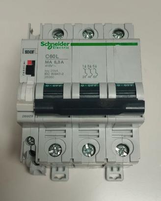 Interruttore magnetot. Schneider C60L MA6,3A