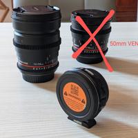 Samyang Cine 24mm T1.5 + Metabones XL x0,64 EF-MFT