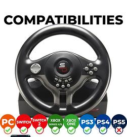 Subsonic Superdrive SV250 - Volante con pedali, Pe