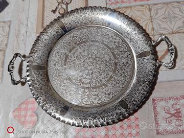 Vassoio placcato in argento 