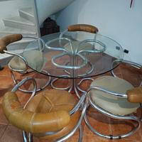 tavolo in cristallo tondo 