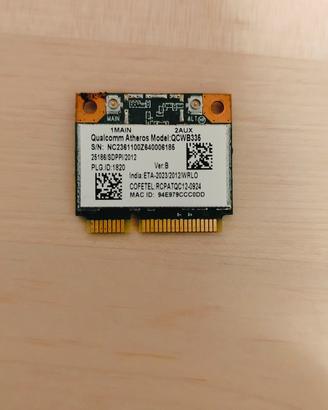 Scheda di rete modello Qualcomm Atheros QCWB335