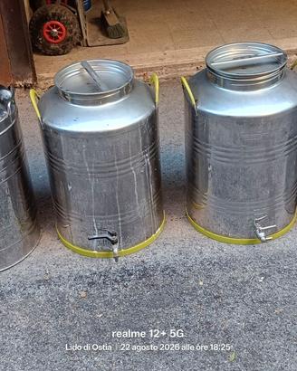 Fusto in acciaio per olio
