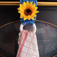 Fascia appendi salvietta all'uncinetto