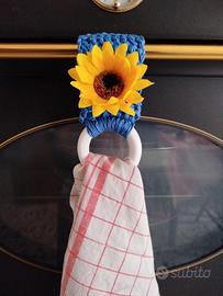 Fascia appendi salvietta all'uncinetto