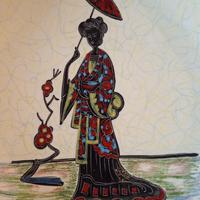 piatto da parete  ceramica vintage anni '50 